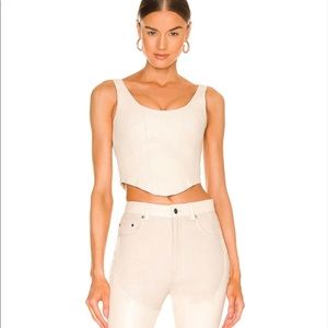 NWT Sexy Leather Bustier